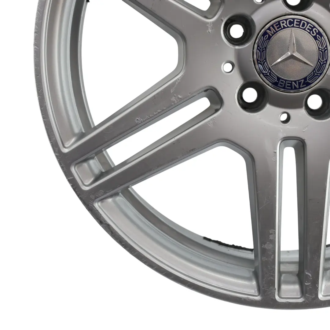 Mercedes W212 Rear Axle Silver Alloy Wheel Rim 18" ET:48 8,5J - SKU A2124012302-1 - Part number A2124012302
