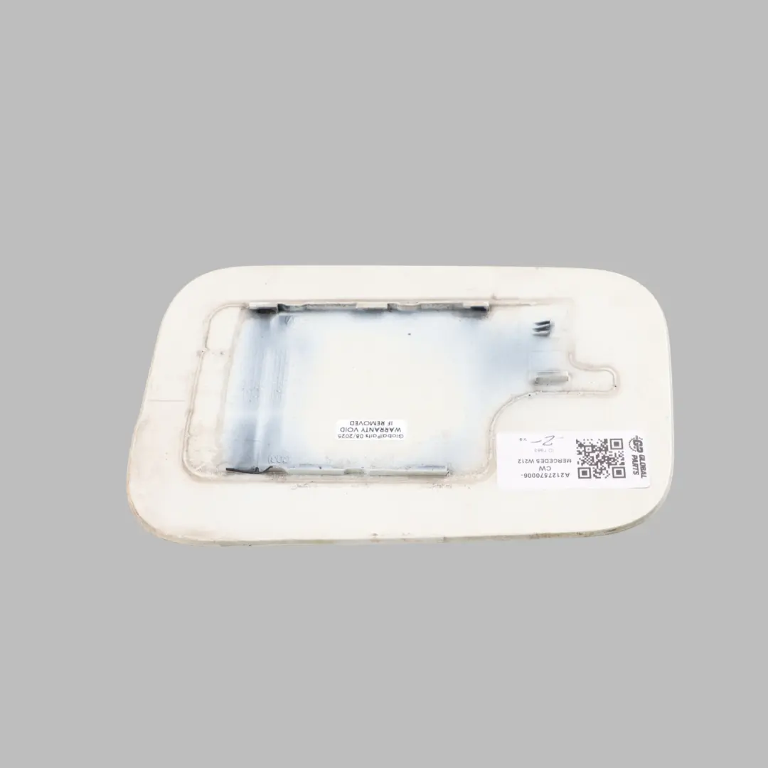 Flap Tank Cover Cap Calcite White - 650 to Mercedes W212 Fuel with Part number A2127570006 Mercedes W212 Fuel Flap Tank Cover Cap Calcite White - 650 - SKU A2127570006-CW - Part number A2127570006
