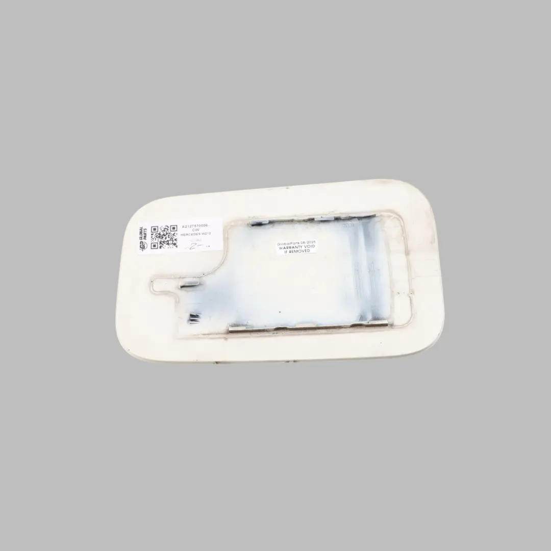 Mercedes W212 Fuel Flap Tank Cover Cap Calcite White - 650 - SKU A2127570006-CW - Part number A2127570006