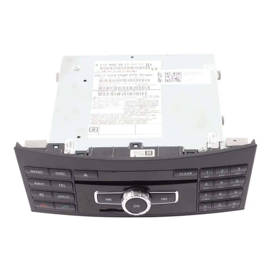 Mercedes W212 CD Player Audio Stereo Radio Head Unit - SKU A2129003917 - Part number A2129003917