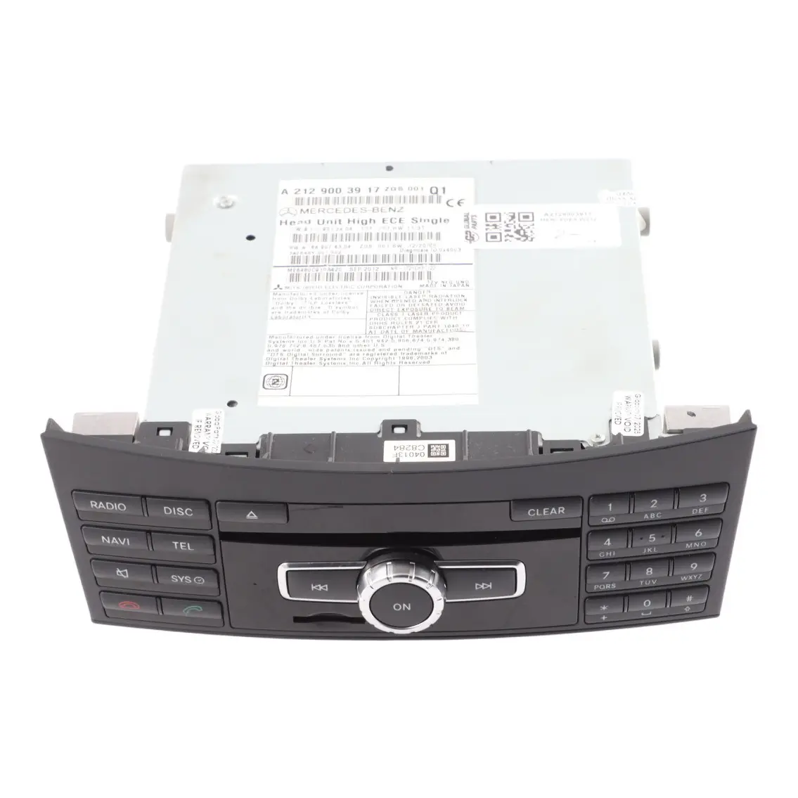 Mercedes W212 CD Player Audio Stereo Radio Head Unit A2129003917