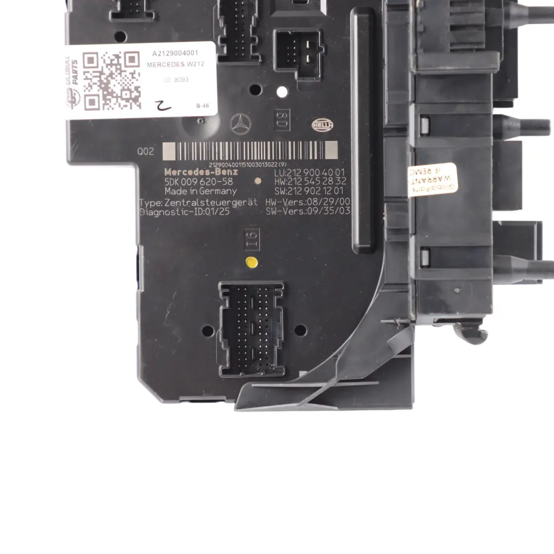 Fuse Box Control Unit Module SAM Relay Electrical Unit to Mercedes W212 with Part number A2129004001 Mercedes W212 Fuse Box Control Unit Module SAM Relay Electrical Unit - SKU A2129004001 - Part number A2129004001
