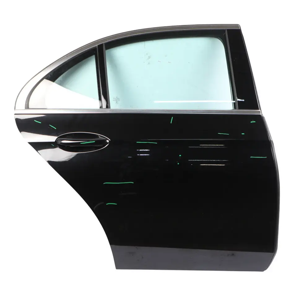 Mercedes W213 Saloon Door Rear Right O/S Obsidian Black Metallic - 197