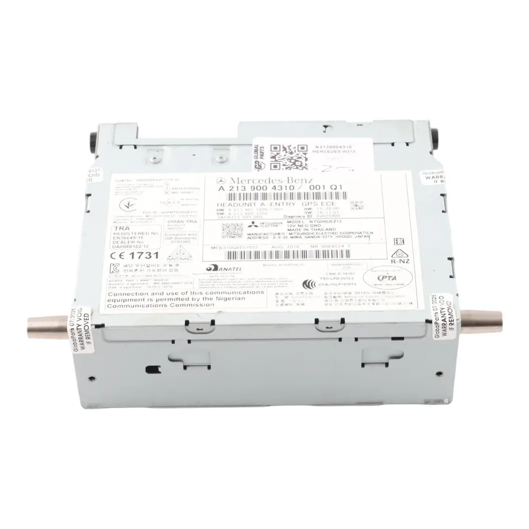 Head Unit Radio Navigation Media Player Unit to Mercedes W213 C238 with Part number A2139004310 Mercedes W213 C238 Head Unit Radio Navigation Media Player Unit - SKU A2139004310 - Part number A2139004310