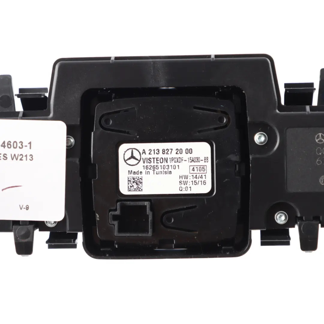 Centre Console Switch Panel Clock Hazard Radio to Mercedes W213 S213 with Part number A2139054603 Mercedes W213 S213 Centre Console Switch Panel Clock Hazard Radio - SKU A2139054603-1 - Part number A2139054603