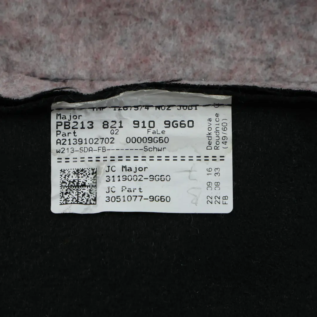 Mercedes W213 Dossier Siège Chauffant Gauche Droit Imiation Cuir Noir - SKU A2139102702-4 - Numéro de pièce A2139102702