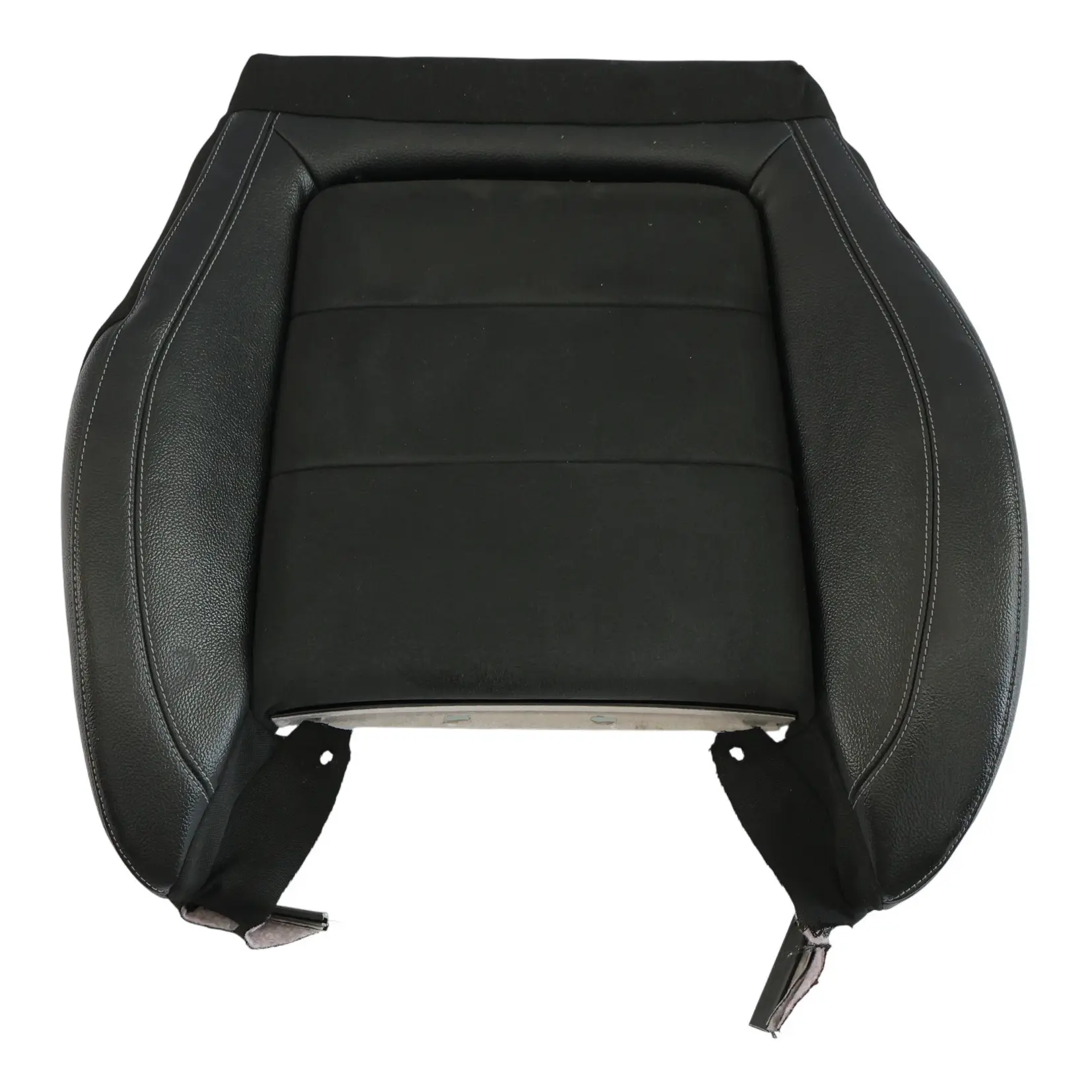Mercedes W213 Front Seat Cushion Left N/S Heated Fabric Imitation Leather Black