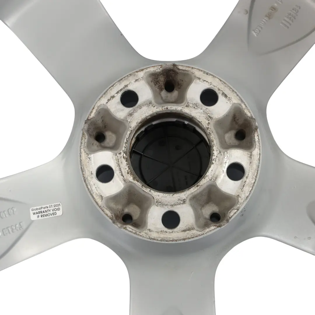 Mercedes W218 Silberne Leichtmetallfelge 18" 8,5J ET:34 5-Speichen - SKU A2184010102-1 - Teilenummer A2184010102