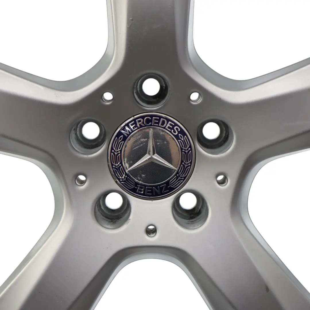 Mercedes W218 Silver Wheel Alloy Rim 18" 8,5J ET:34 5-Spoke - SKU A2184010102-1 - Part number A2184010102