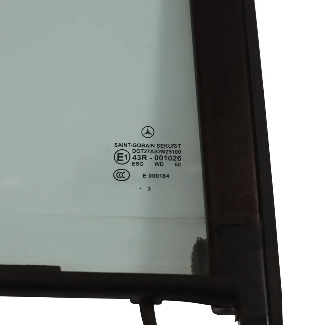 Side Window Fixed Glass Rear Right O/S ESG to Mercedes C218 with Part number A2187300255 Mercedes C218 Side Window Fixed Glass Rear Right O/S ESG - SKU A2187300255 - Part number A2187300255