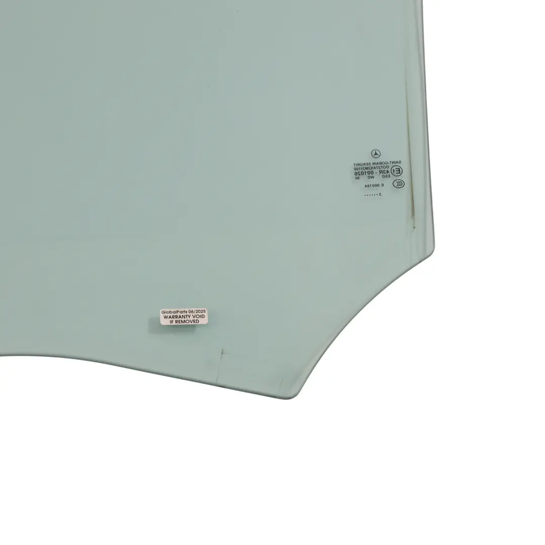 W218 Side Window Rear Door Right O/S Glass Glazing AS2 to Mercedes CLS with Part number A2187350210 Mercedes CLS W218 Side Window Rear Door Right O/S Glass Glazing AS2 - SKU A2187350210 - Part number A2187350210