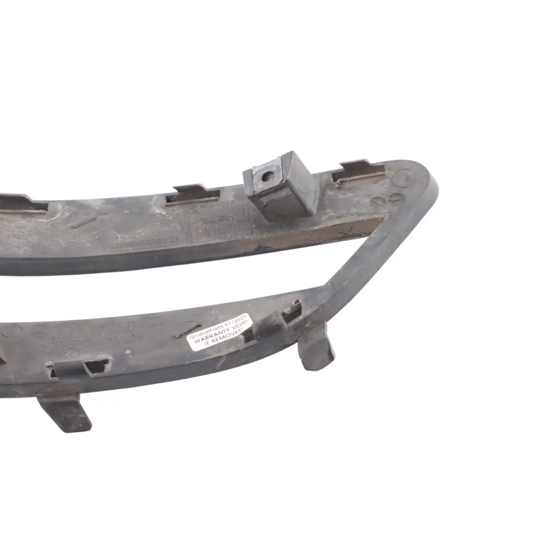 Fog Light Grill Trim Cover Front Right O/S to Mercedes C218 X218 with Part number A2188851623 Mercedes C218 X218 Fog Light Grill Trim Cover Front Right O/S - SKU A2188851623 - Part number A2188851623