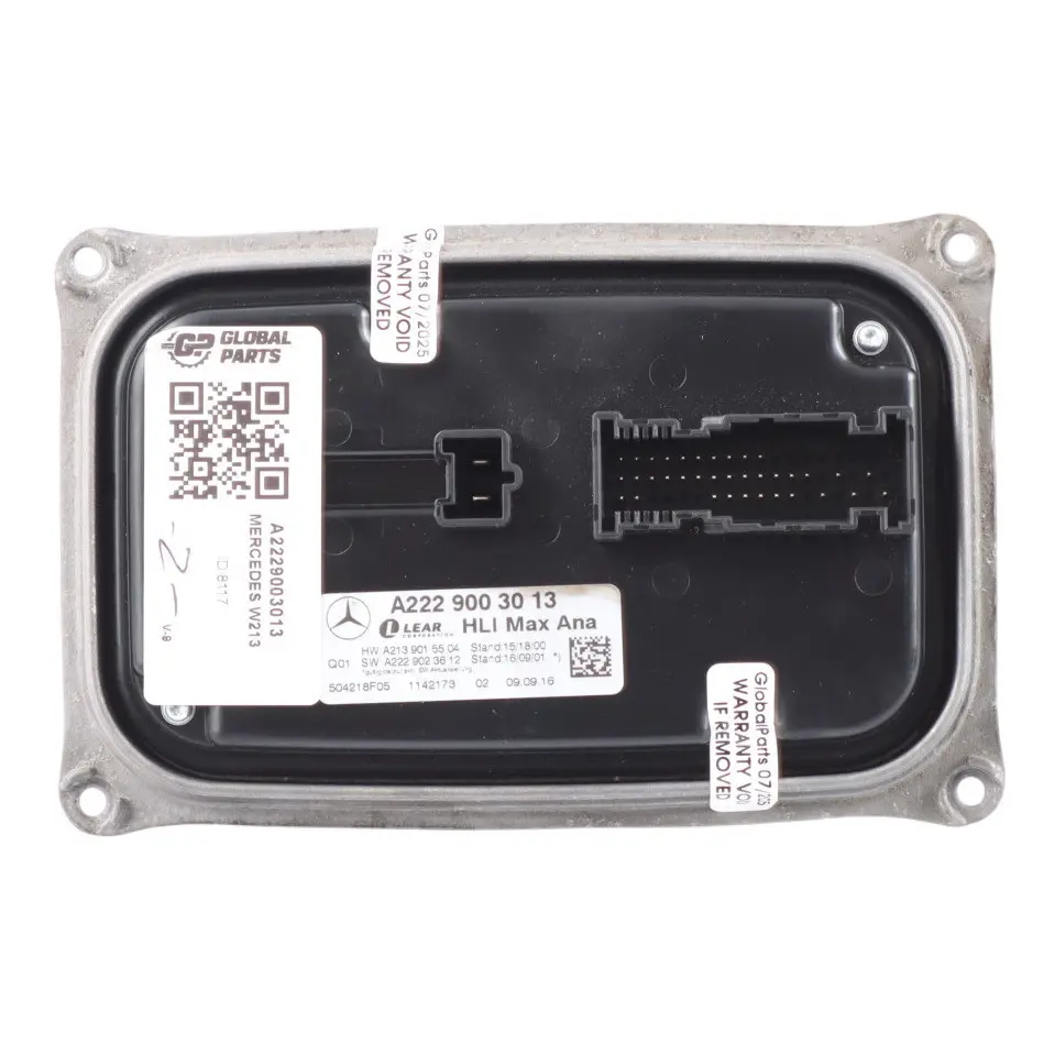 Headlight Ballast Control Module Unit ECU to Mercedes W213 with Part number A2229003013 Mercedes W213 Headlight Ballast Control Module Unit ECU - SKU A2229003013 - Part number A2229003013