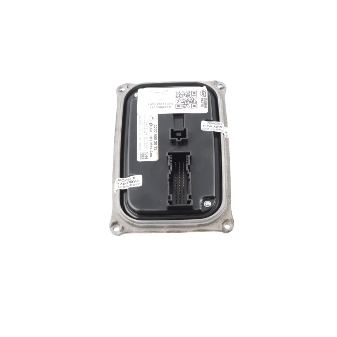 Headlight Ballast Control Module Unit ECU to Mercedes W213 with Part number A2229003013 Mercedes W213 Headlight Ballast Control Module Unit ECU - SKU A2229003013 - Part number A2229003013