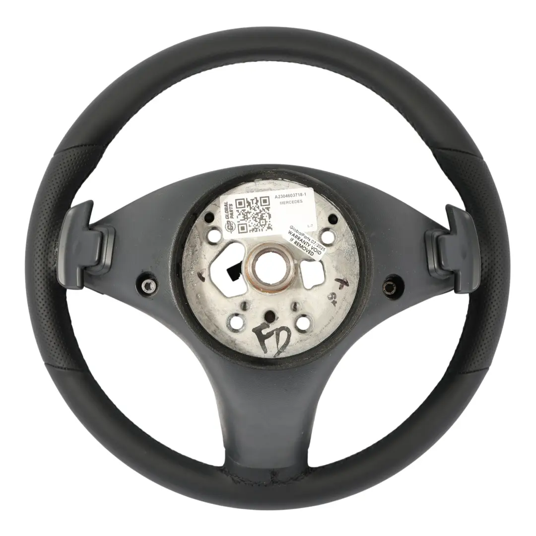 Mercedes SLK R171 CLS C219 Volante NUEVO Cuero Negro Paletas - SKU A2304603718-1 - Número de pieza A2304603718