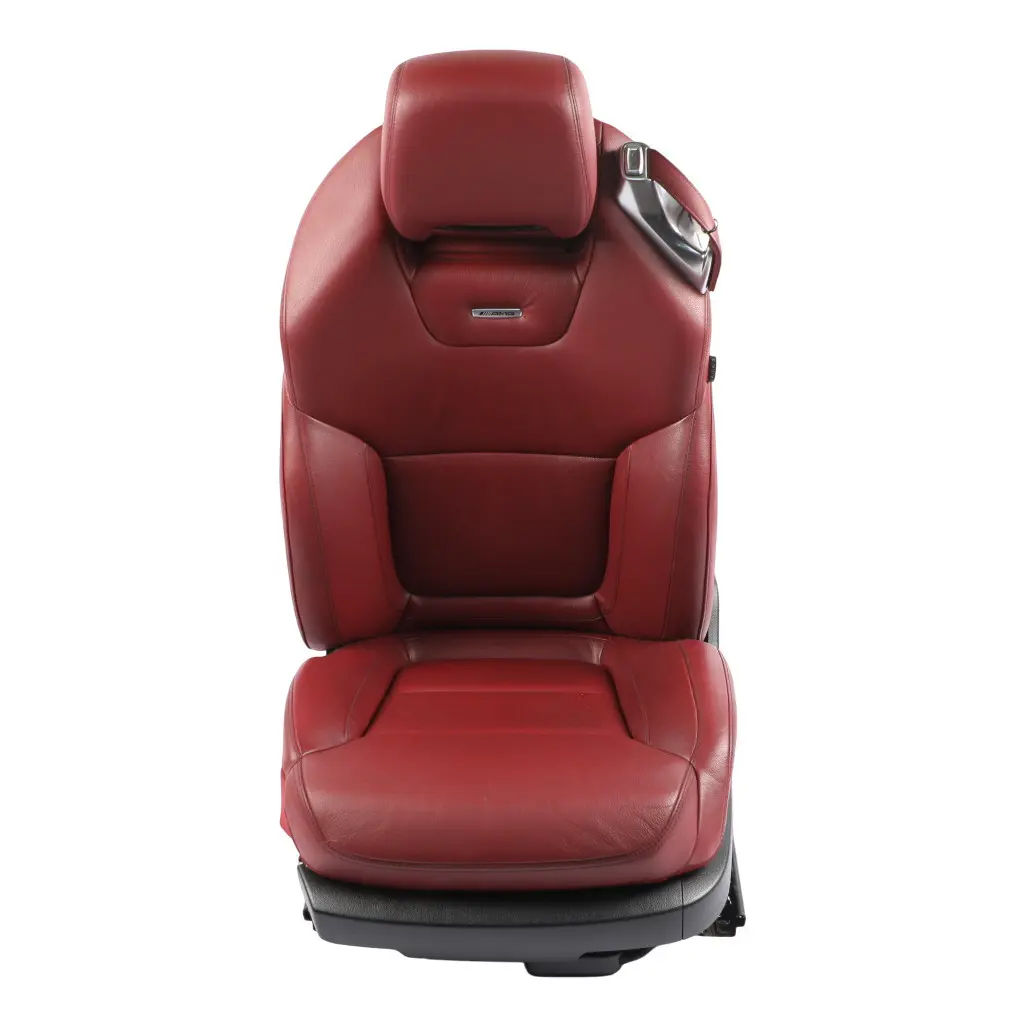 Mercedes SL63 R231 AMG Seat Front Left N/S Multicontour Heated Red Leather Nappa