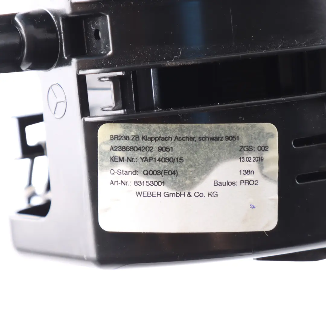 Centre Console Rear Air Vent Tray USB Socket to Mercedes A238 C238 with Part number A2386804202 Mercedes A238 C238 Centre Console Rear Air Vent Tray USB Socket - SKU A2386804202 - Part number A2386804202