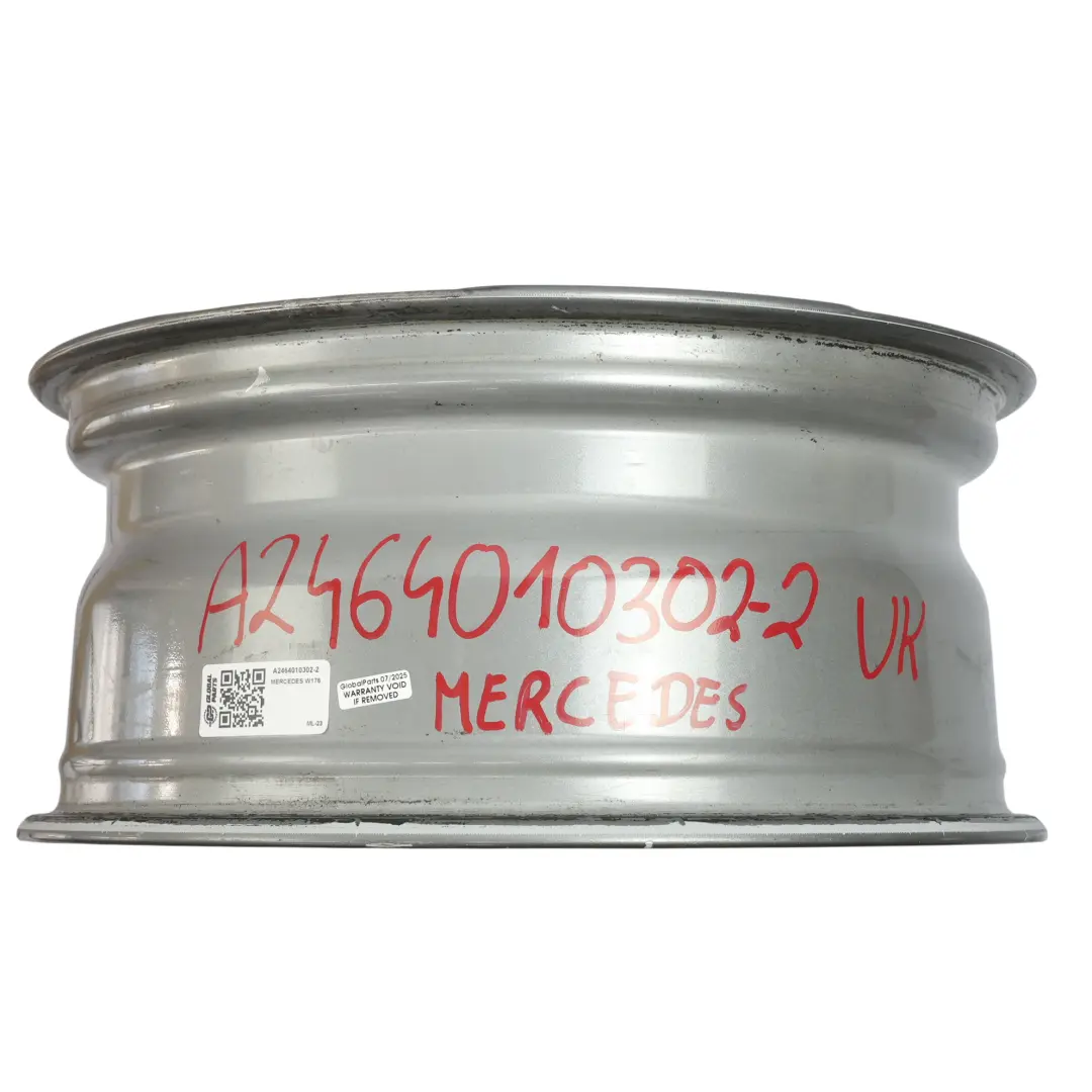Mercedes W176 Wheel Alloy Rim 17" 5 Double Spoke ET:52.5 7.5J - SKU A2464010302-2 - Part number A2464010302