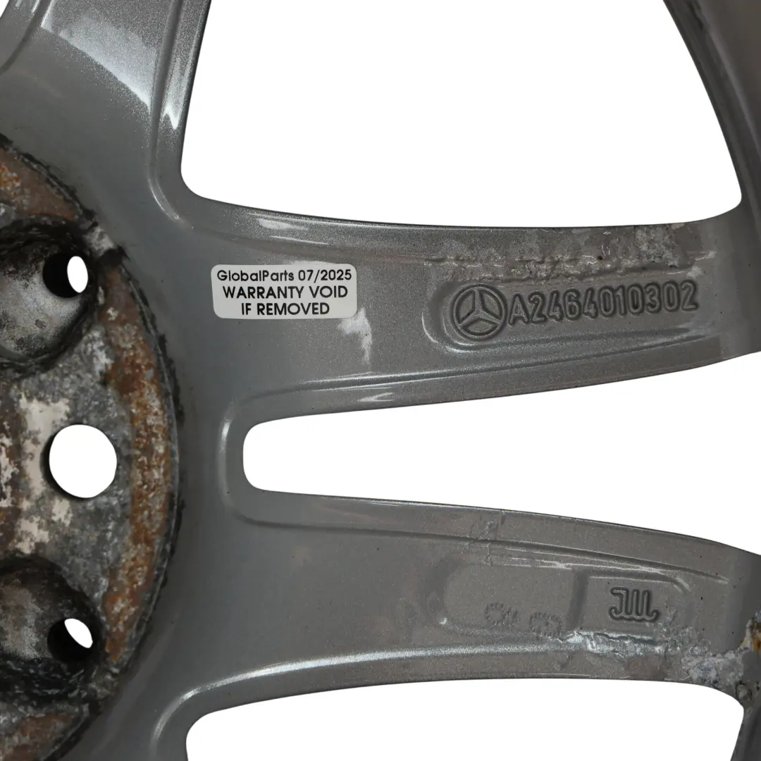 Mercedes W176 Wheel Rim Alloy 17" 5 Double Spoke ET:52.5 7.5J - SKU A2464010302-4 - Part number A2464010302