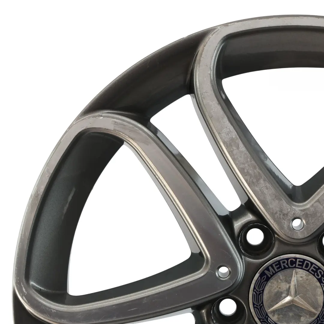 Mercedes W176 Wheel Rim Alloy 17" 5 Double Spoke ET:52.5 7.5J - SKU A2464010302-4 - Part number A2464010302