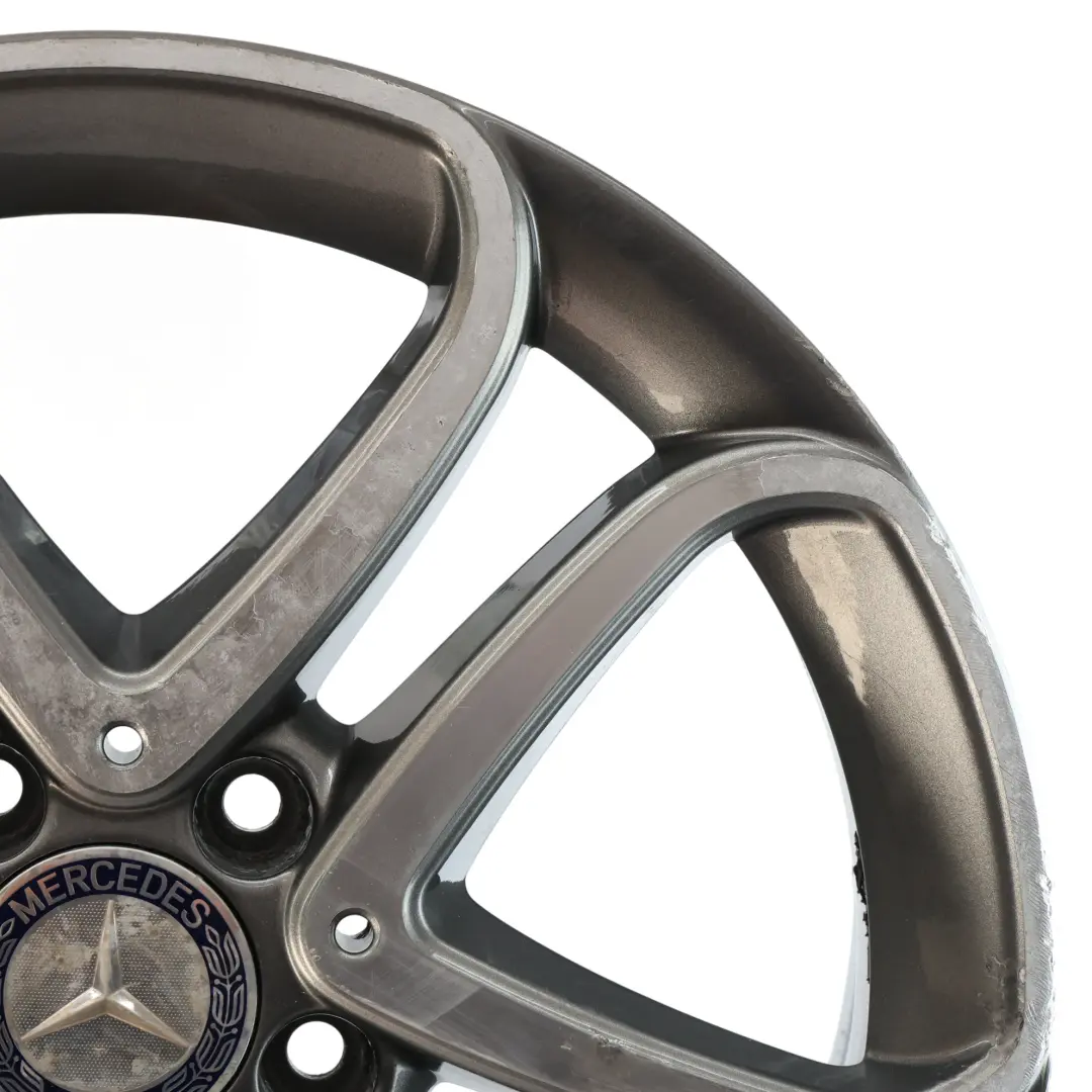 Mercedes W176 Wheel Rim Alloy 17" 5 Double Spoke ET:52.5 7.5J - SKU A2464010302-4 - Part number A2464010302