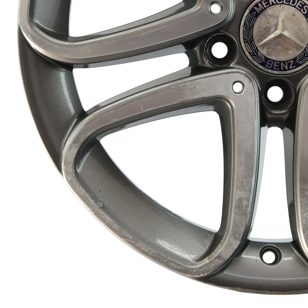 Mercedes W176 Wheel Rim Alloy 17" 5 Double Spoke ET:52.5 7.5J - SKU A2464010302-4 - Part number A2464010302