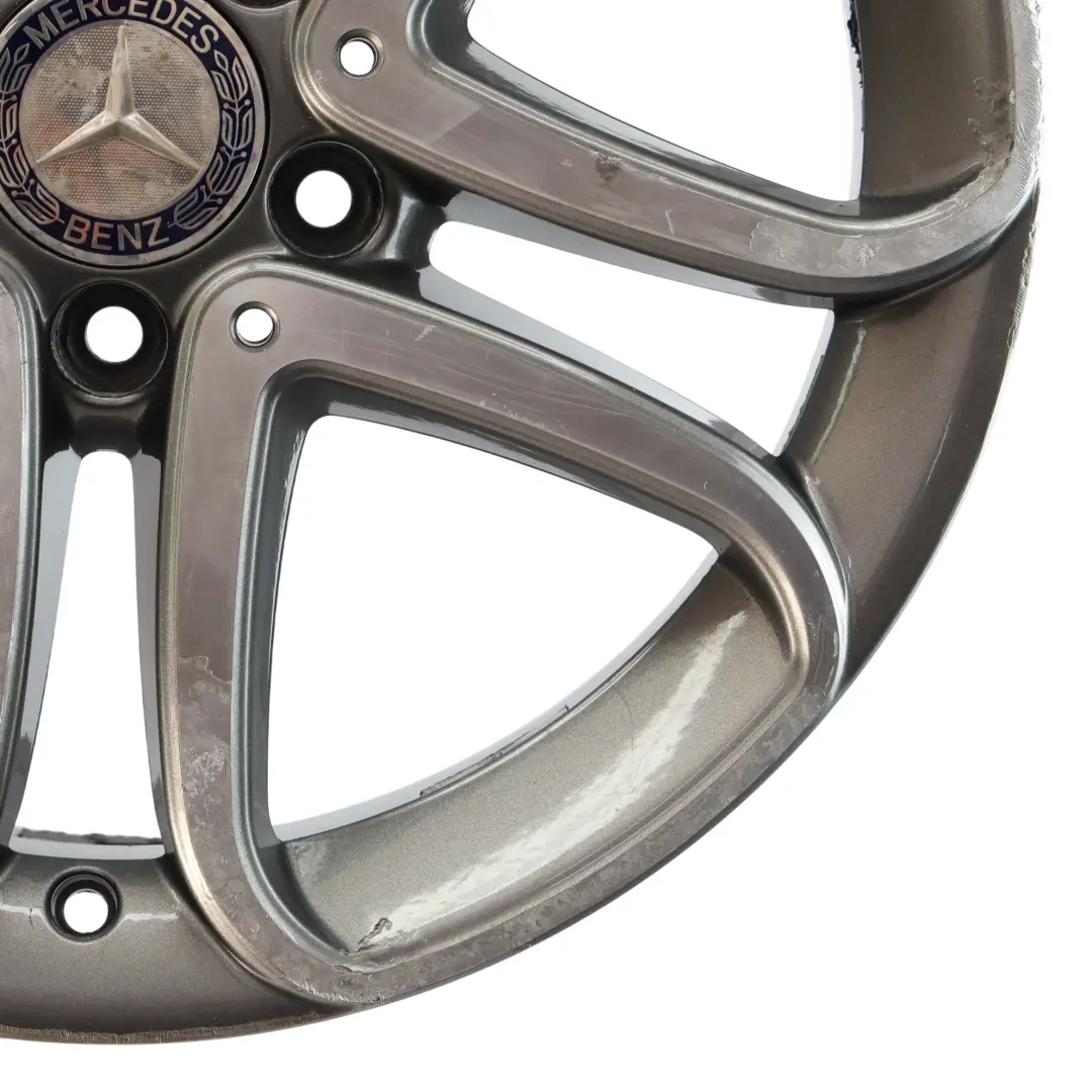 Mercedes W176 Wheel Rim Alloy 17" 5 Double Spoke ET:52.5 7.5J - SKU A2464010302-4 - Part number A2464010302