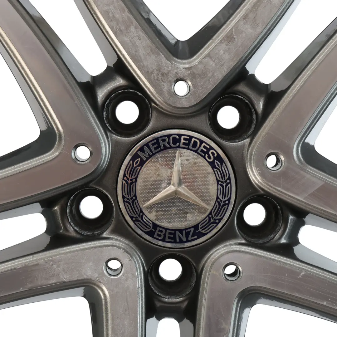 Mercedes W176 Wheel Rim Alloy 17" 5 Double Spoke ET:52.5 7.5J - SKU A2464010302-4 - Part number A2464010302