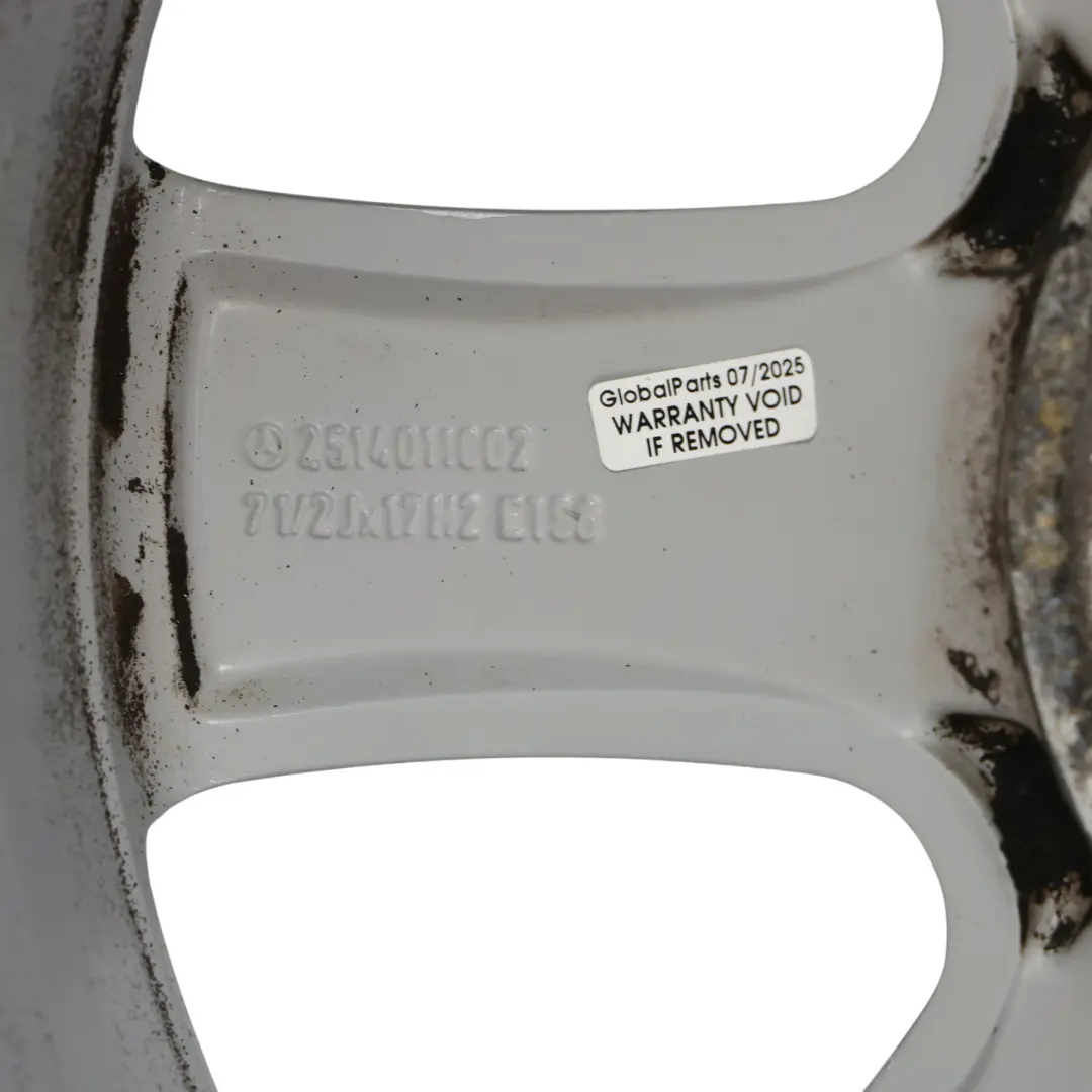 Mercedes W164 W251 Wheel Rim Alloy Silver 17" 7,5J ET:56 5 Spoke - SKU A2514011002-3 - Part number A2514011002