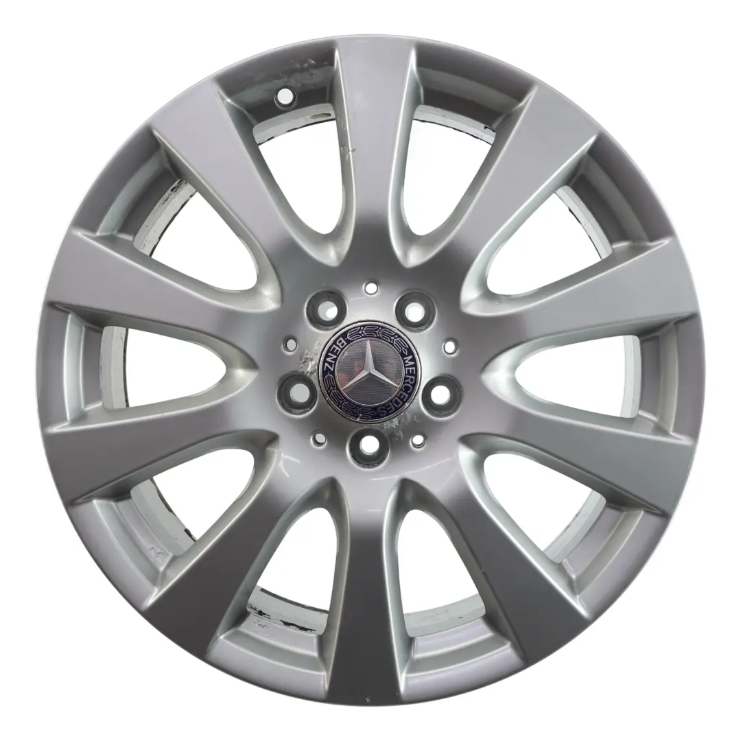 Cerchio In Lega Argento 18" 8J ET:67 10 Razze per Mercedes W251 con numero di parte A2514013702 Mercedes W251 Cerchio In Lega Argento 18" 8J ET:67 10 Razze - SKU A2514013702-1 - Numero di parte A2514013702