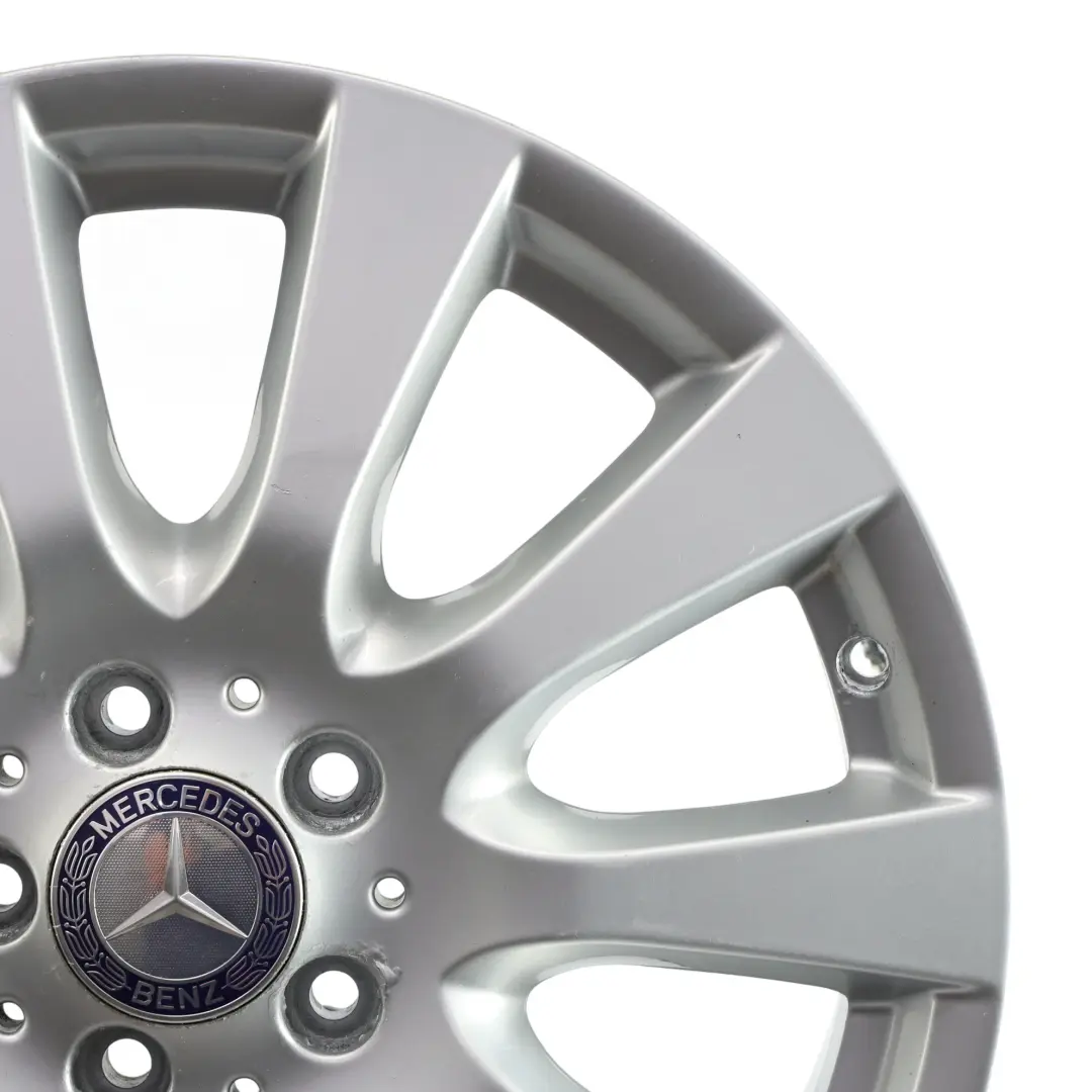 Rim Alloy Silver 18" 8J ET:67 10 Spoke to Mercedes W251 Wheel with Part number A2514013702 Mercedes W251 Wheel Rim Alloy Silver 18" 8J ET:67 10 Spoke - SKU A2514013702-2 - Part number A2514013702