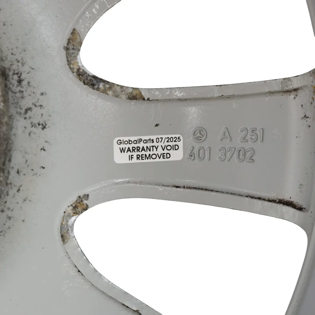 Rim Alloy Silver 18" 8J ET:67 10 Spoke to Mercedes W251 Wheel with Part number A2514013702 Mercedes W251 Wheel Rim Alloy Silver 18" 8J ET:67 10 Spoke - SKU A2514013702-3 - Part number A2514013702