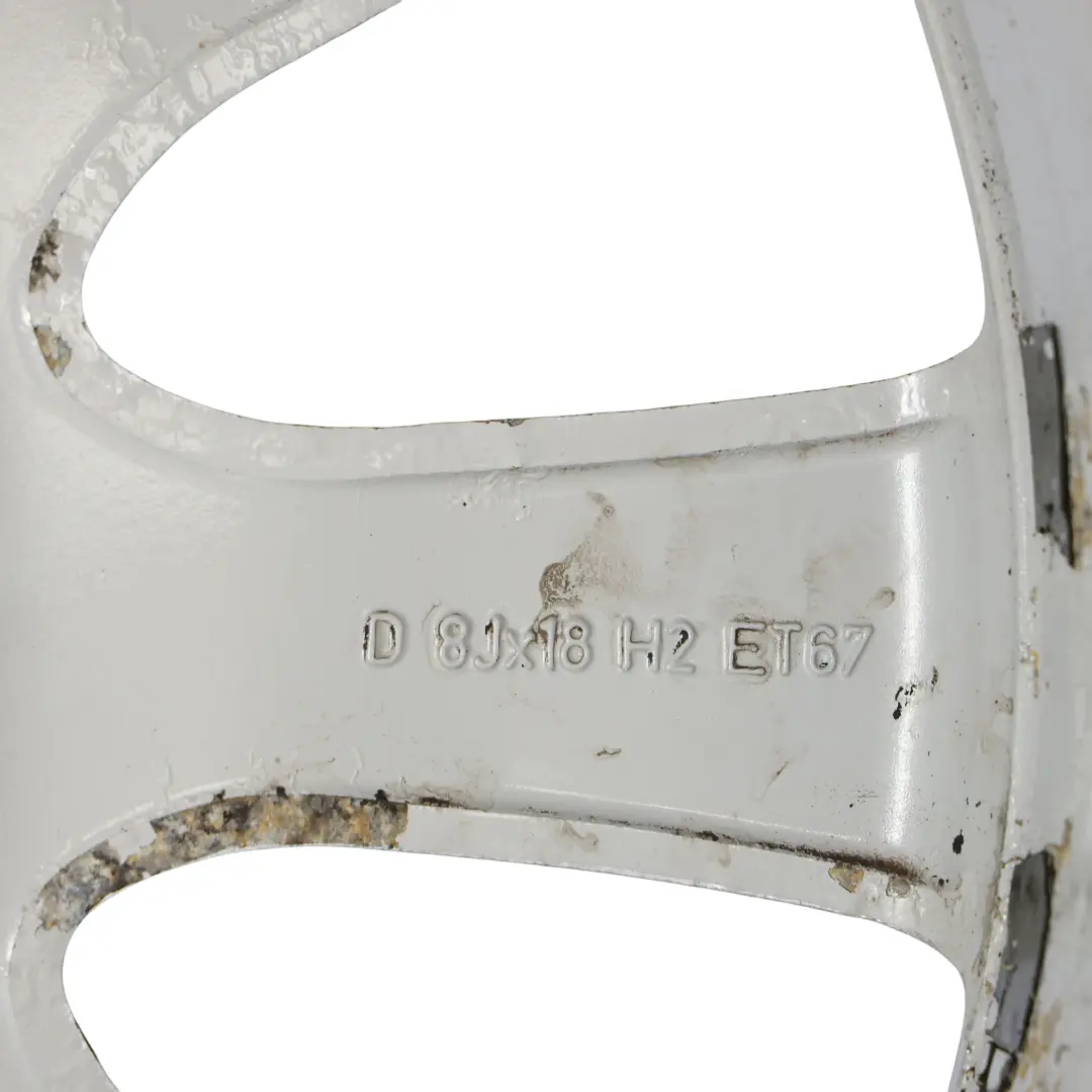 Rim Alloy Silver 18" 8J ET:67 10 Spoke to Mercedes W251 Wheel with Part number A2514013702 Mercedes W251 Wheel Rim Alloy Silver 18" 8J ET:67 10 Spoke - SKU A2514013702-3 - Part number A2514013702