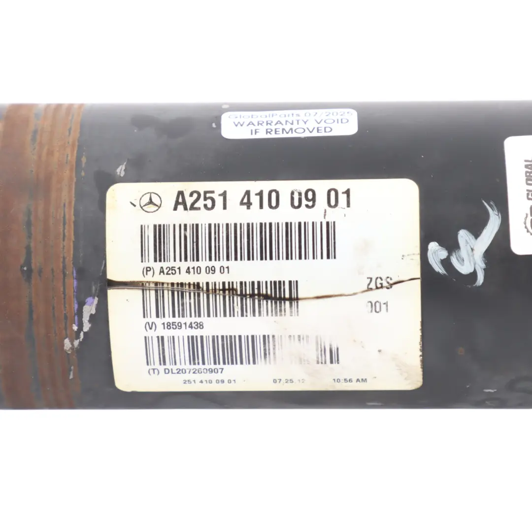 Propshaft Front Drive Prop Shaft OM642 Diesel to Mercedes W251 with Part number A2514100901 Mercedes W251 Propshaft Front Drive Prop Shaft OM642 Diesel - SKU A2514100901 - Part number A2514100901