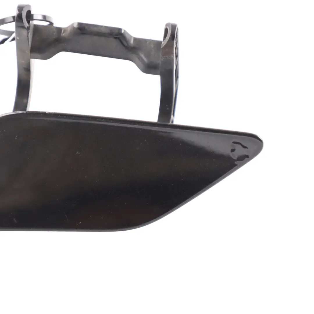 Front Bumper Headlight Wiper Cover Cap Left N/S Obsidian Black-197 to Mercedes W251 with Part number A2518850126 Mercedes W251 Front Bumper Headlight Wiper Cover Cap Left N/S Obsidian Black-197 - SKU A2518850126-OB - Part number A2518850126