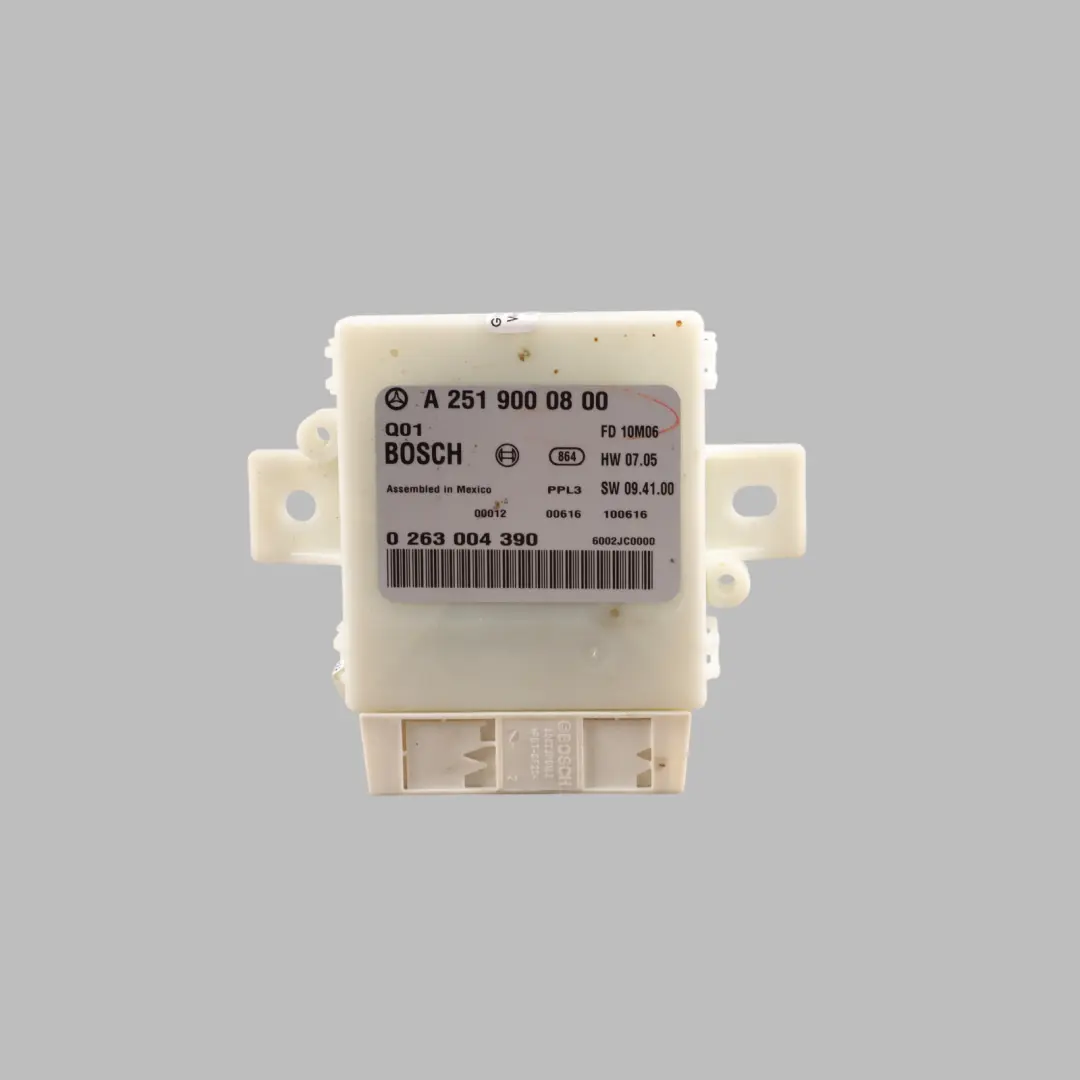 PDC Parking Assistant Control Unit Module ECU to Mercedes W251 with Part number A2519000800 Mercedes W251 PDC Parking Assistant Control Unit Module ECU - SKU A2519000800 - Part number A2519000800