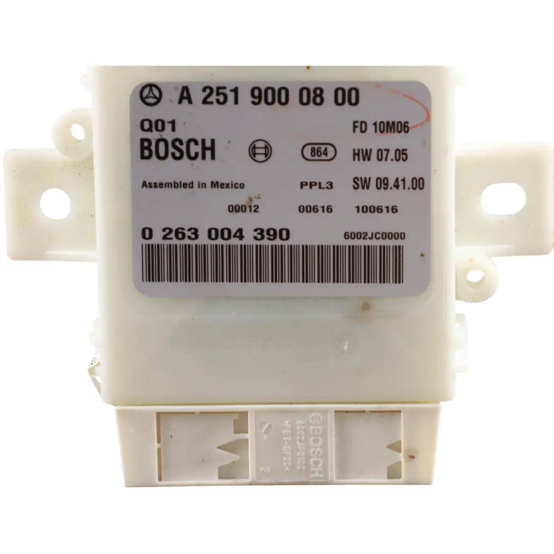 PDC Parkassistent Steuergerät Modul ECU für Mercedes W251 mit Teilenummer A2519000800 Mercedes W251 PDC Parkassistent Steuergerät Modul ECU - SKU A2519000800 - Teilenummer A2519000800