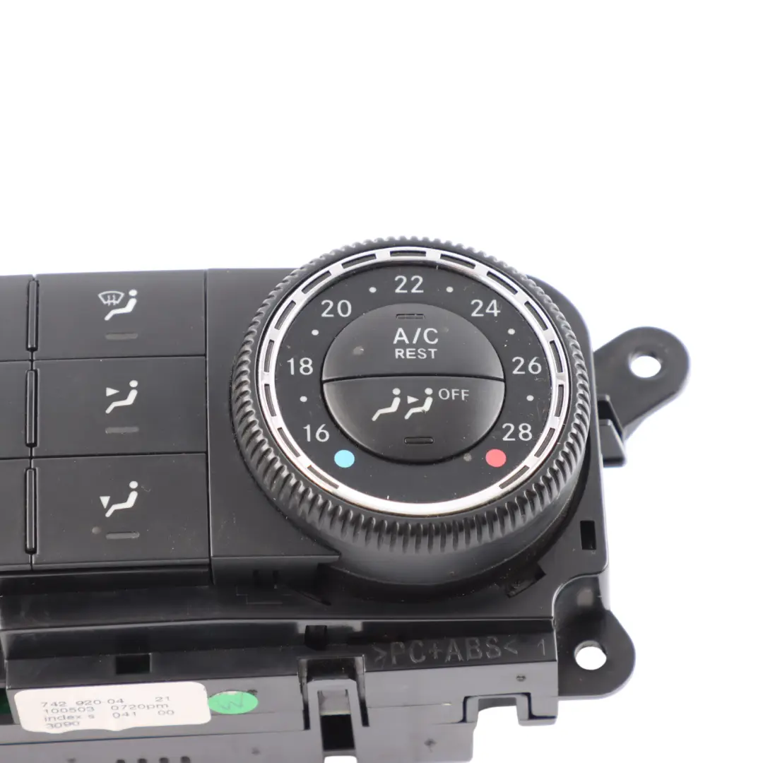 Conditioning Climate Control A/C Switch Panel to Mercedes V251 Air with Part number A2519063300 Mercedes V251 Air Conditioning Climate Control A/C Switch Panel - SKU A2519063300 - Part number A2519063300