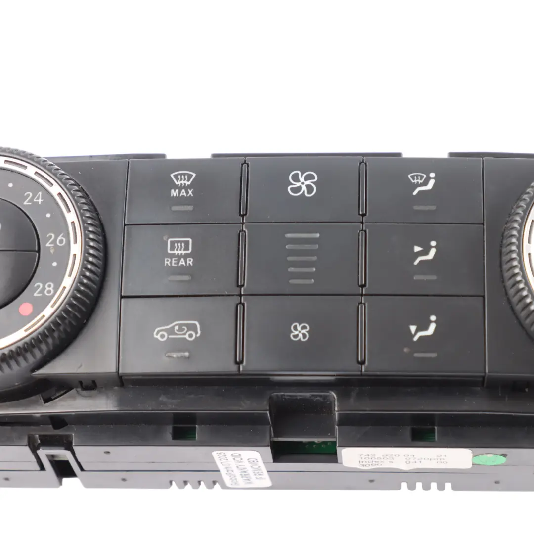 Conditioning Climate Control A/C Switch Panel to Mercedes V251 Air with Part number A2519063300 Mercedes V251 Air Conditioning Climate Control A/C Switch Panel - SKU A2519063300 - Part number A2519063300