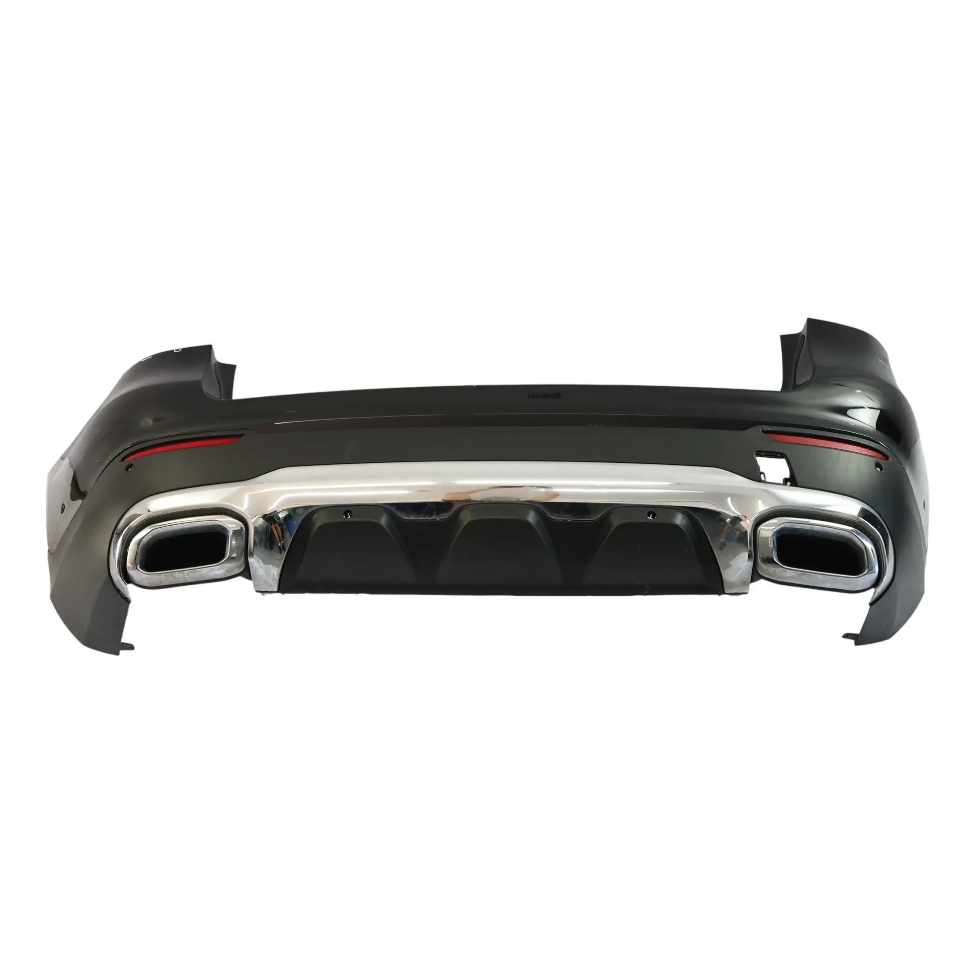 Mercedes C253 X253 Rear Bumper AMG Trim Panel Obsidian Black Metallic - 197