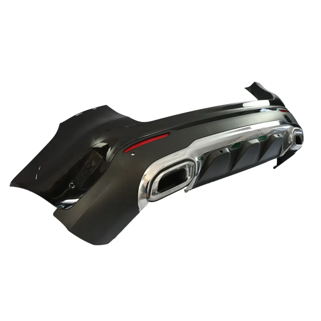 Bumper AMG Trim Panel Obsidian Black Metallic - 197 to Mercedes C253 X253 Rear with Part number A2538801403 Mercedes C253 X253 Rear Bumper AMG Trim Panel Obsidian Black Metallic - 197 - SKU A2538801403-OB - Part number A2538801403