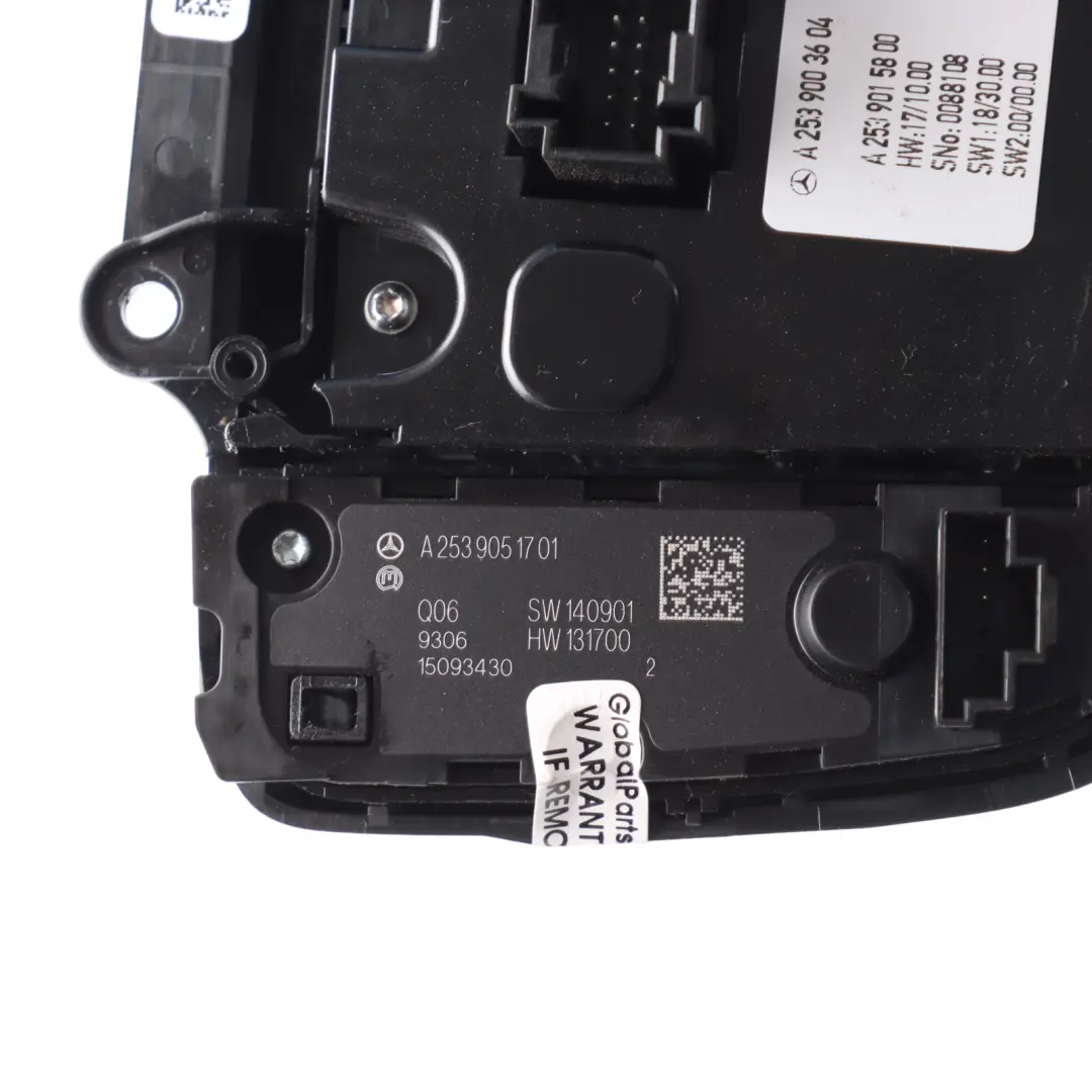 Mercedes C253 X253 Touchpad Console Switch Panel Controller - SKU A2539003604 - Part number A2539003604