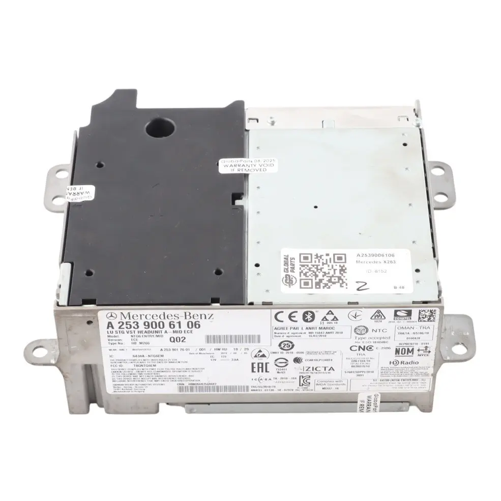 W253 Multimedia CD Player Audio Stereo Radio Head Unit to Mercedes GLC with Part number A2539006106 Mercedes GLC W253 Multimedia CD Player Audio Stereo Radio Head Unit - SKU A2539006106 - Part number A2539006106