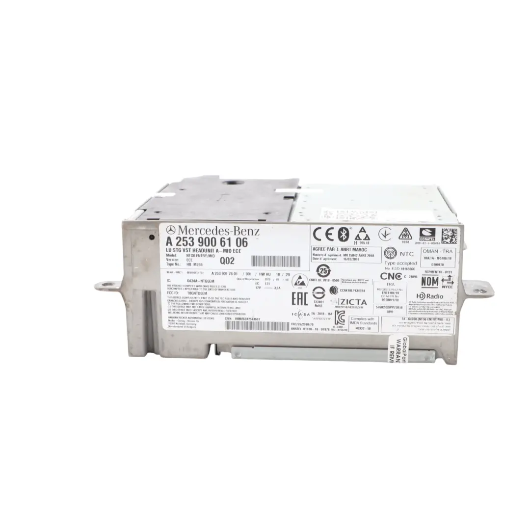 W253 Multimedia CD Player Audio Stereo Radio Head Unit to Mercedes GLC with Part number A2539006106 Mercedes GLC W253 Multimedia CD Player Audio Stereo Radio Head Unit - SKU A2539006106 - Part number A2539006106