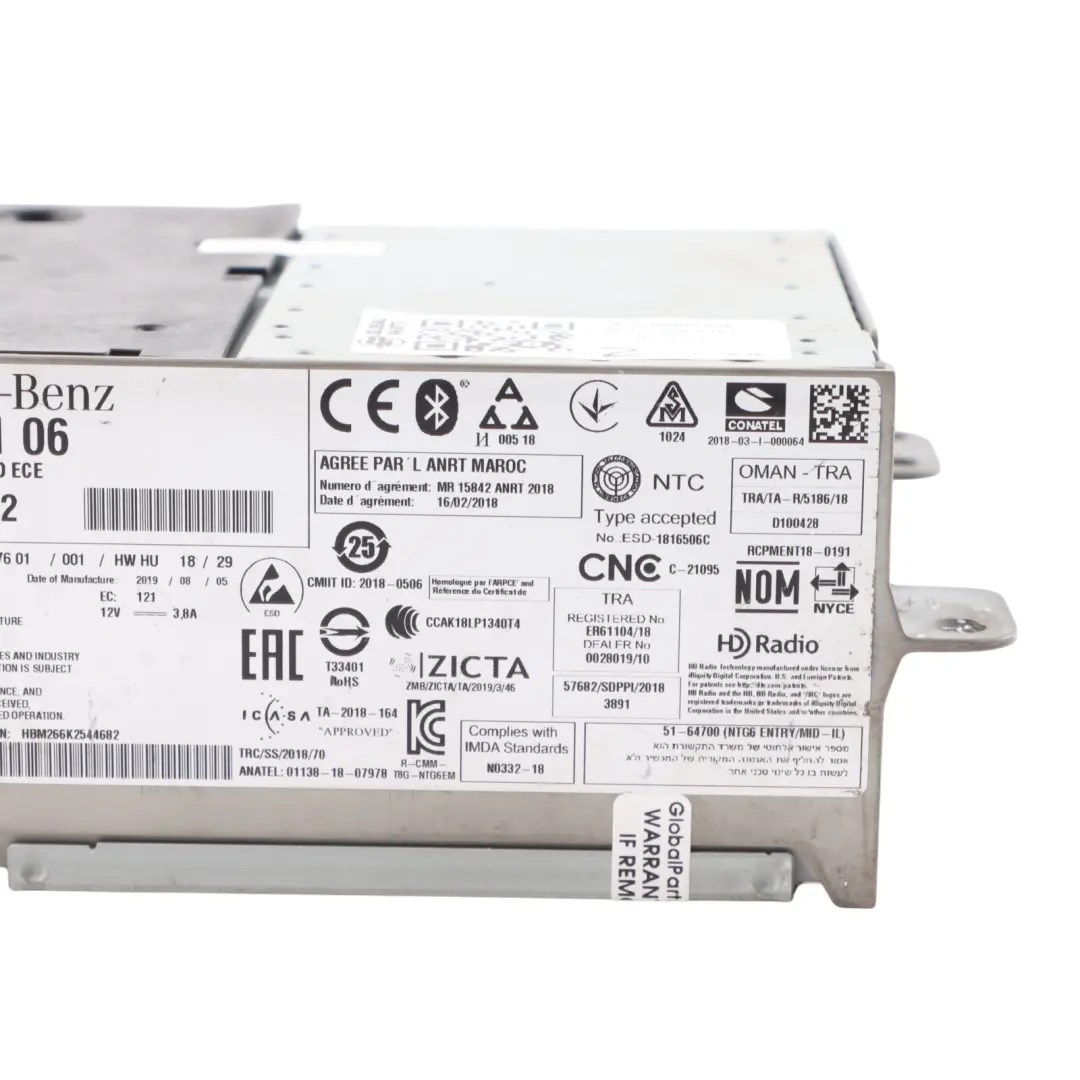 W253 Multimedia CD Player Audio Stereo Radio Head Unit to Mercedes GLC with Part number A2539006106 Mercedes GLC W253 Multimedia CD Player Audio Stereo Radio Head Unit - SKU A2539006106 - Part number A2539006106