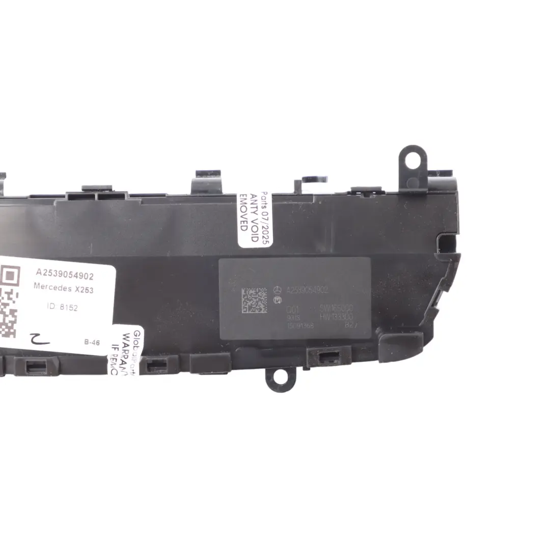 Switch Panel Radio Navigation Hazard Switch A2539056203 to Mercedes C253 X253 with Part number A2539054902 Mercedes C253 X253 Switch Panel Radio Navigation Hazard Switch A2539056203 - SKU A2539054902 - Part number A2539054902