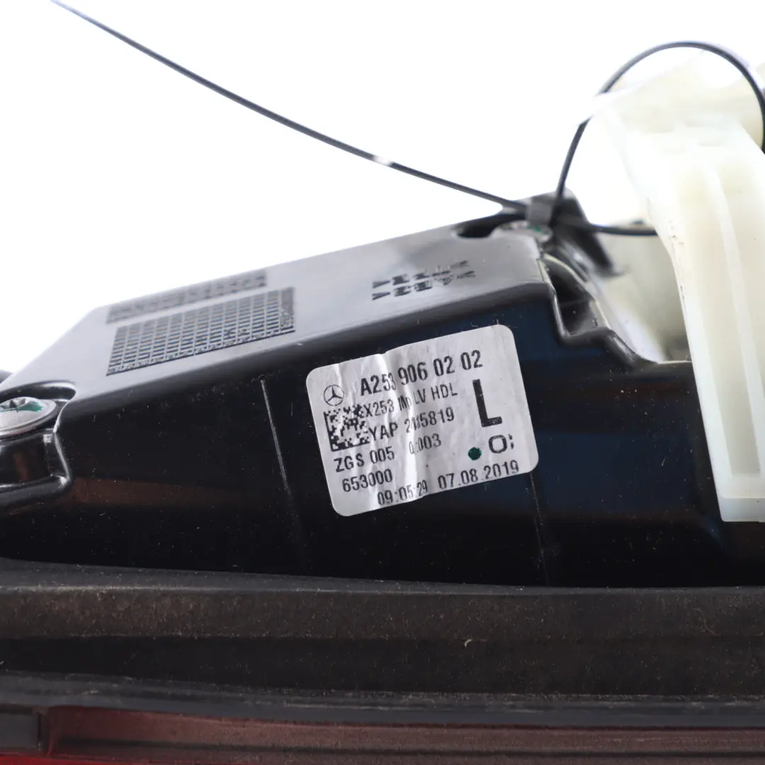 Trunk Boot Tailgate Lamp Light Rear Left N/S to Mercedes GLC X253 with Part number A2539060202 Mercedes GLC X253 Trunk Boot Tailgate Lamp Light Rear Left N/S - SKU A2539060202 - Part number A2539060202
