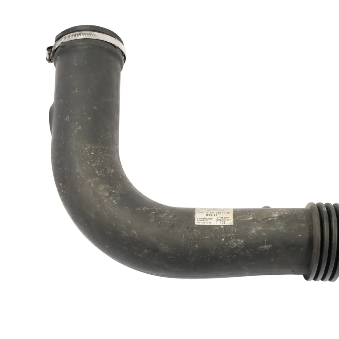Intake Pipe Mercedes W204 W212 M271 Turbocharger Turbo Hose to Air with Part number A2710901729 Air Intake Pipe Mercedes W204 W212 M271 Turbocharger Turbo Hose - SKU A2710901729 - Part number A2710901729