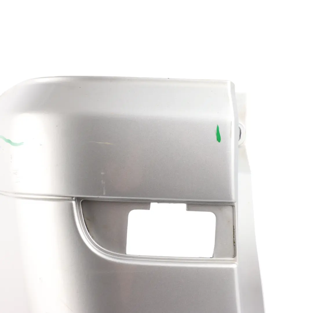 Bumper Left N/S Side Corner Trim Brilliant Silver - 9744 to Mercedes Vito W639 Rear with Part number A6398801471 Mercedes Vito W639 Rear Bumper Left N/S Side Corner Trim Brilliant Silver - 9744 - SKU A6398801471-BRS - Part number A6398801471