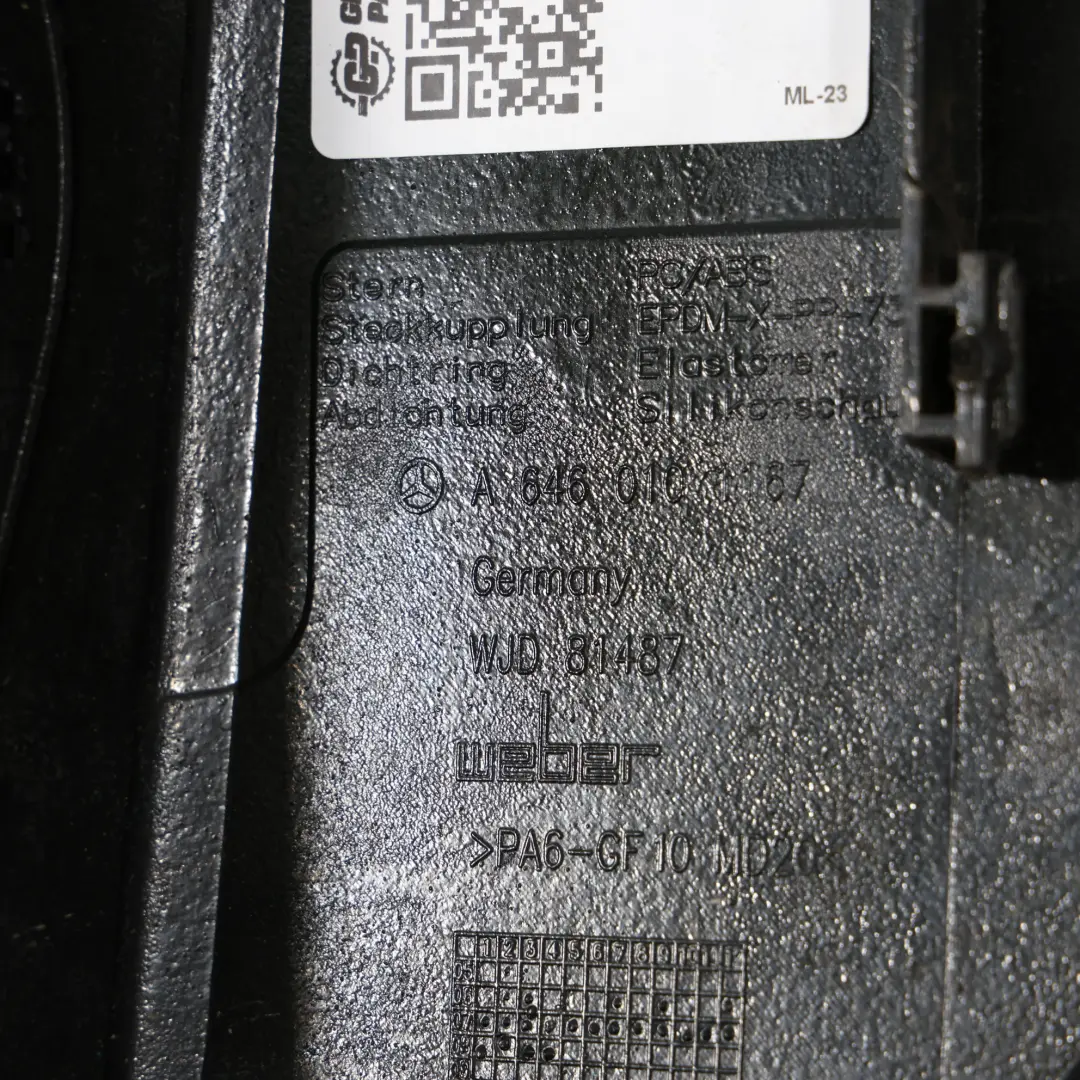 Mercedes W204 OM646 Diesel Pokrywa Osłona Silnika - SKU A6460101167-1 - Numer Części A6460101167